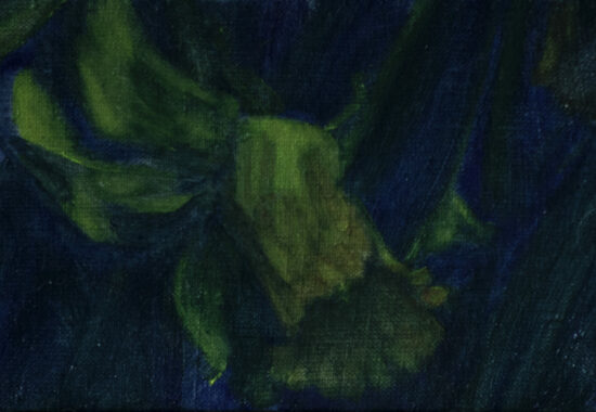 SawTheFutureInTheFaceOfDaffodil_OilOnLinen_15x10cm(6x4)_DSC_6234